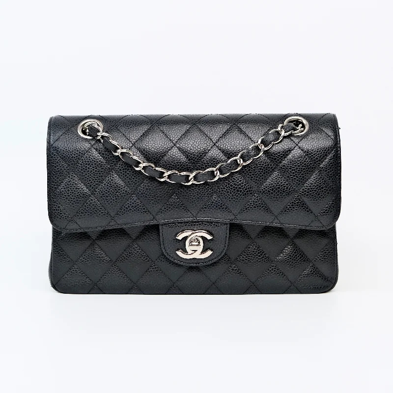 HOLD | Chanel Double Flap Small Black SHW -s30